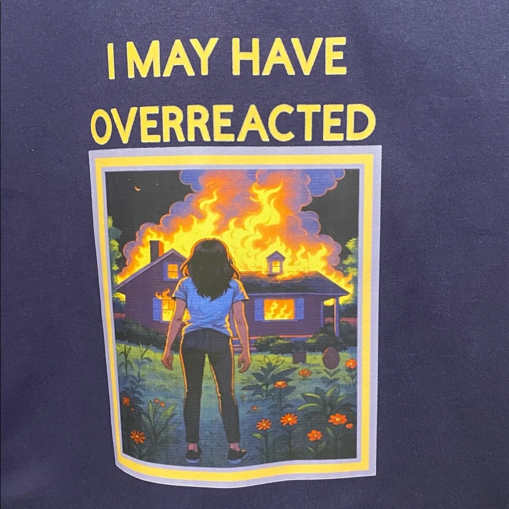 I MAY HAVE OVERREACTED crop tee - Picture 3 of 6